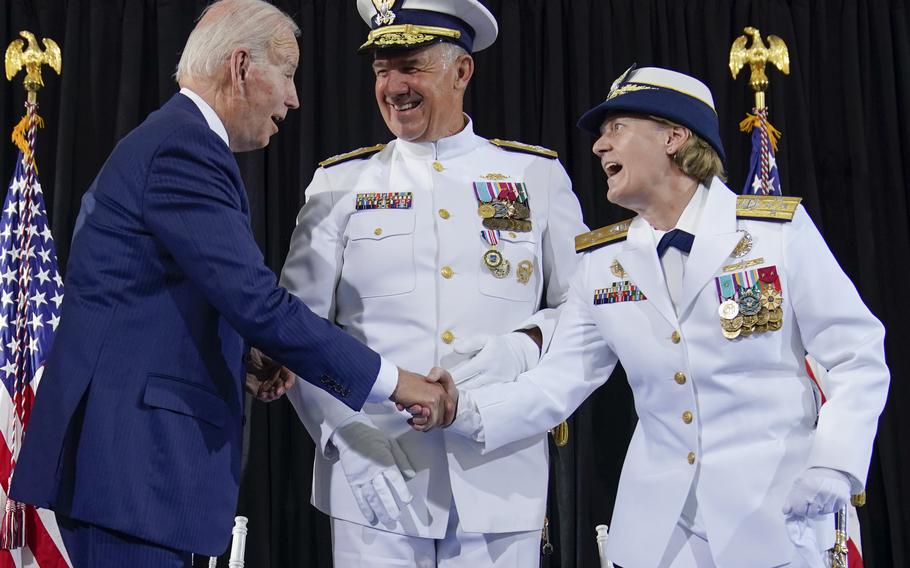 Coast Guard Welcomes New Commandant, Marking The First Time A Woman Has ...